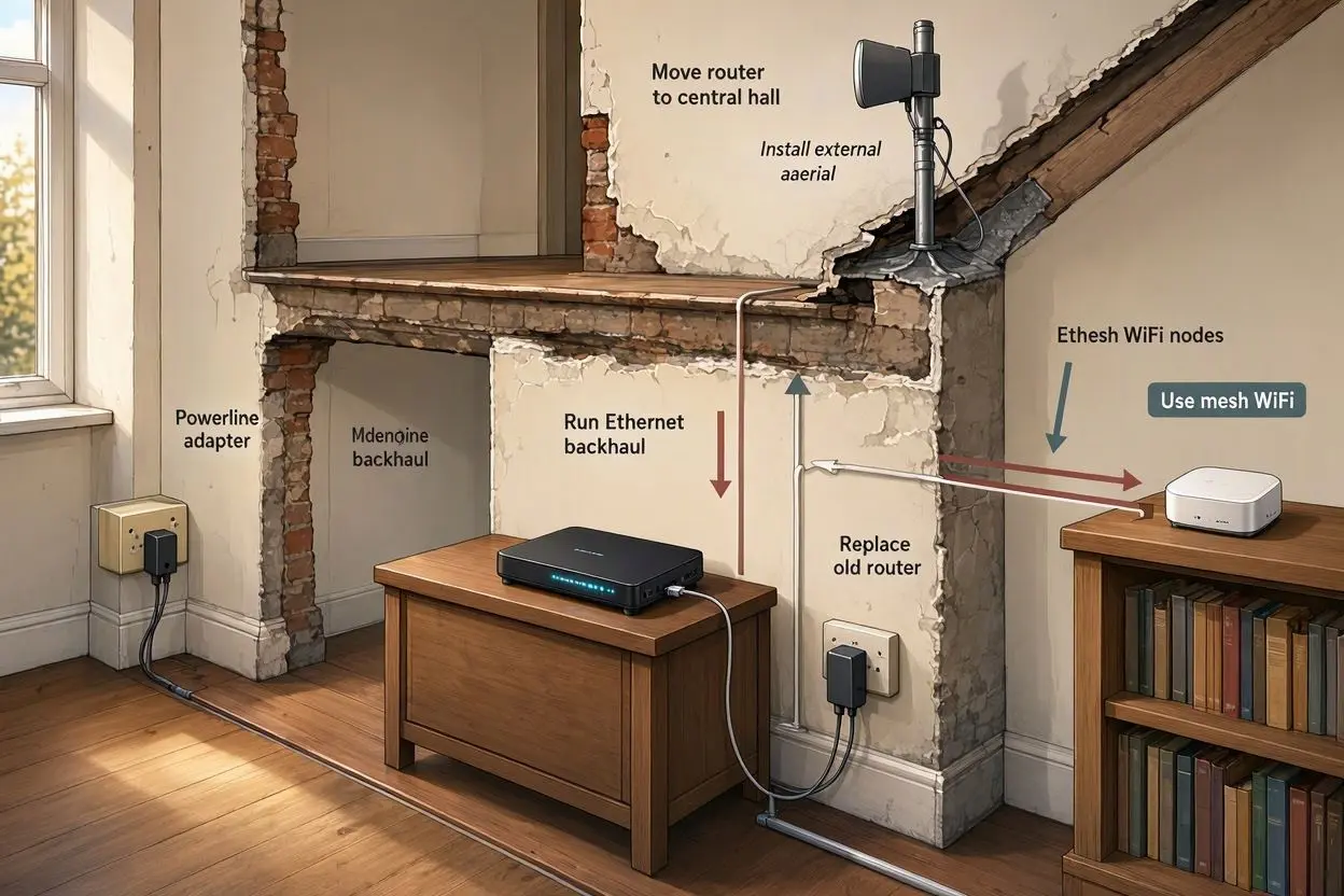 How to Improve WiFi Signal in an Old UK House
